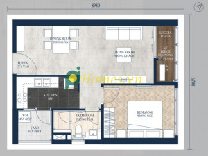 60m2 - 1 PN - 1 WC - Căn hộ ở - Feliz En Vista - Quận 2